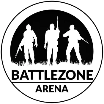 Naszywka Battlezone Arena 8cm - biała