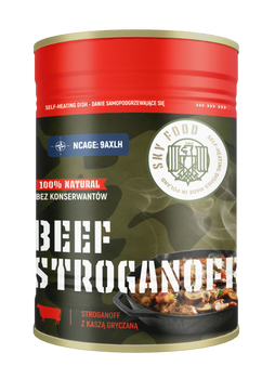  BEEF STROGANOFF Stroganoff z kaszą gryczaną - Danie gotowe